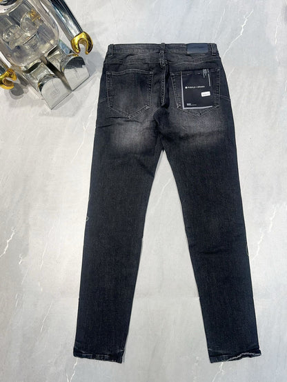 TEXTURED ARCH DENIM “Gothic Embroidery”