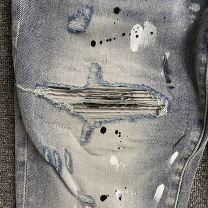 DISTRESSED DENIM “Platinum Tie-Dye”