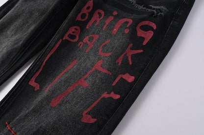 CROSS STITCH DENIM “Scribble Smoke”