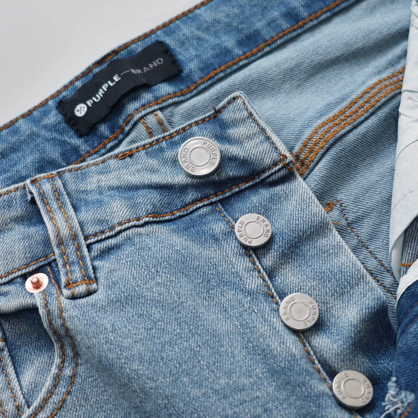 TEXTURED ARCH DENIM “Laser Blue”