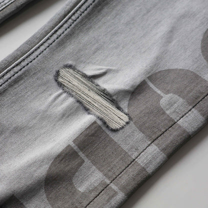 CROSS STITCH DENIM “Ash Stonewash”