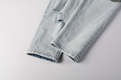 CROSS STITCH DENIM “Patchwork Raven”