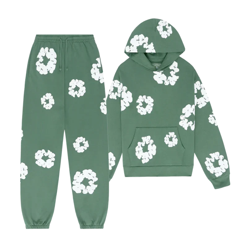 WASHED INDIGO SET “Green”