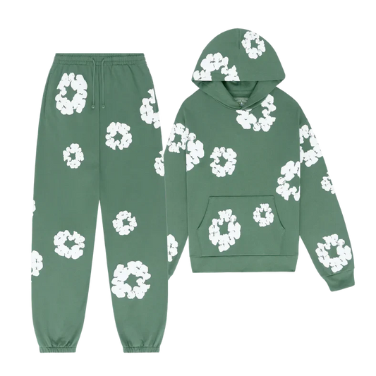 WASHED INDIGO SET “Green”