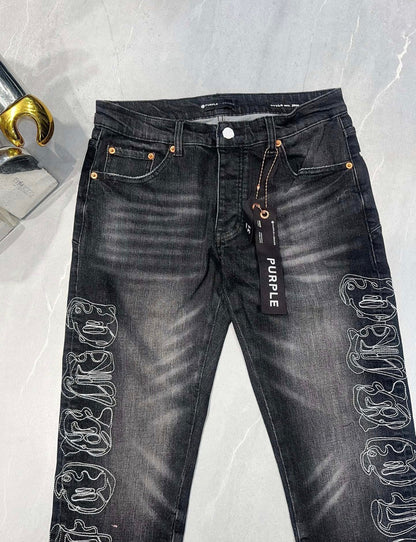 TEXTURED ARCH DENIM “Gothic Embroidery”