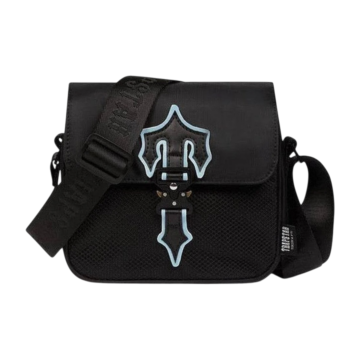 TRPSTR SIGNATURE FLAP CROSSBODY BAG "Black"