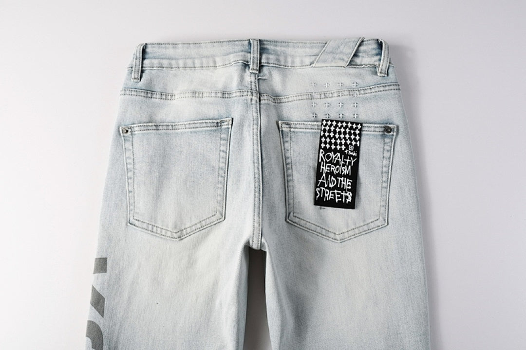 CROSS STITCH DENIM “Patchwork Raven”