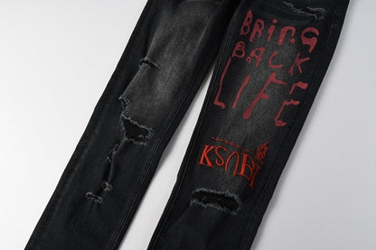 CROSS STITCH DENIM “Scribble Smoke”