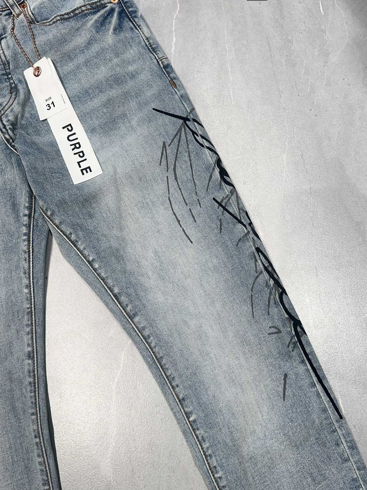 TEXTURED ARCH DENIM “Sky Script Wash”