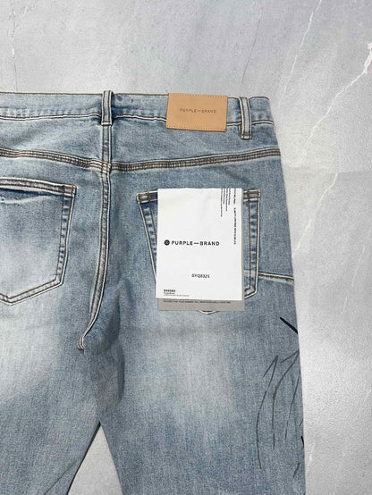 TEXTURED ARCH DENIM “Sky Script Wash”