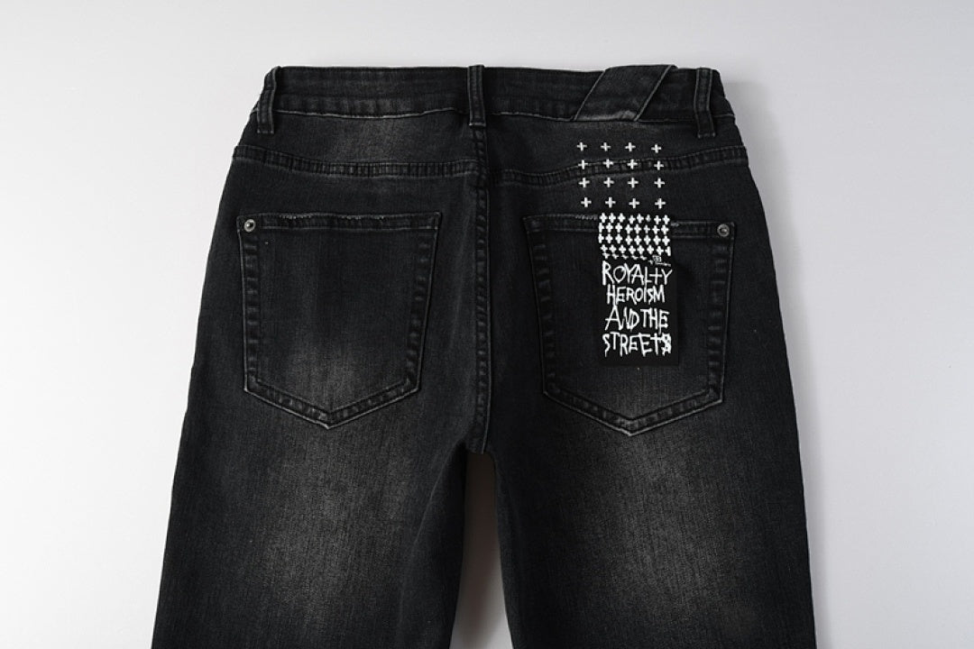 CROSS STITCH DENIM “Scribble Smoke”