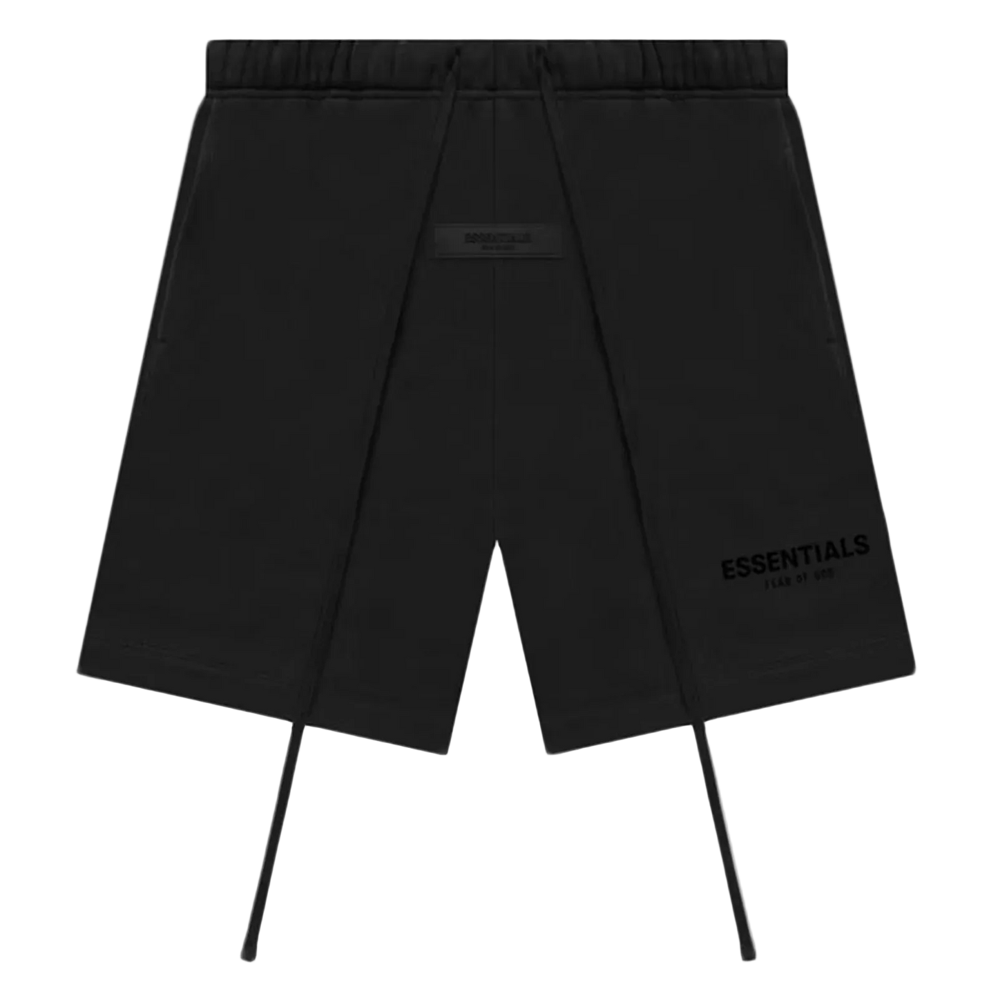 Essentials Inspired Sweatshorts "Black" (SS22) - front view
