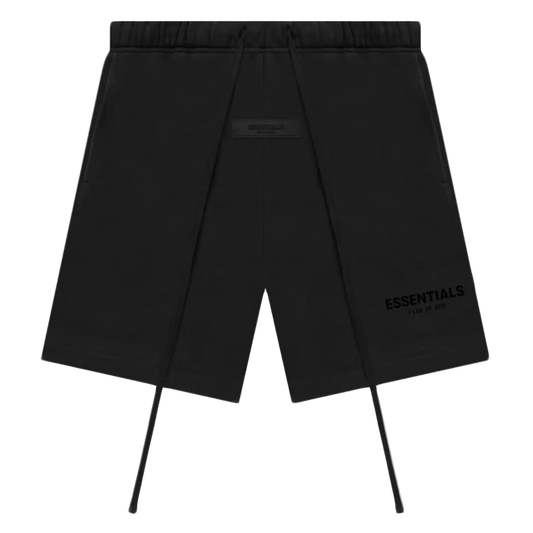 Essentials Inspired Sweatshorts "Black" (SS22) - front view