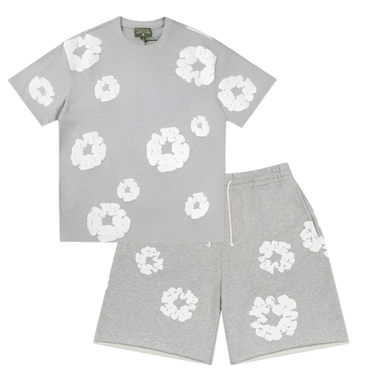 WASHED INDIGO SET “Grey”