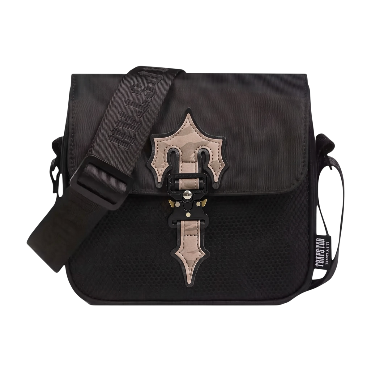 TRPSTR TAG FLAP MESSENGER BAG "Black/Tiger Camo"