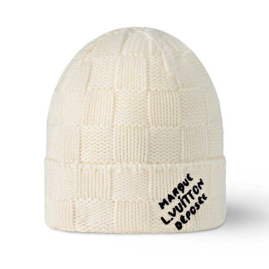 DAMIER SNUG BEANIE “White”