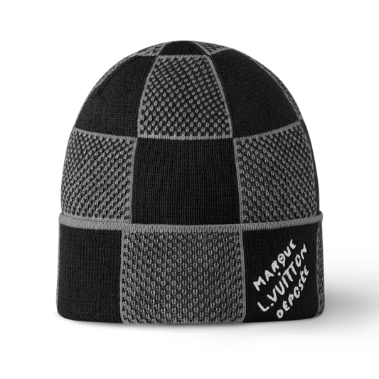 HERITAGE CHECK BEANIE “Ink”
