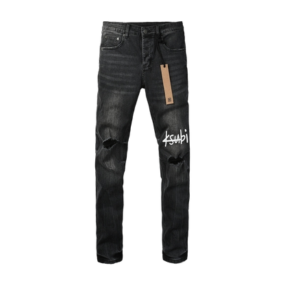 CROSS STITCH DENIM “Jet Knee”