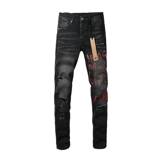 CROSS STITCH DENIM “Scribble Smoke”