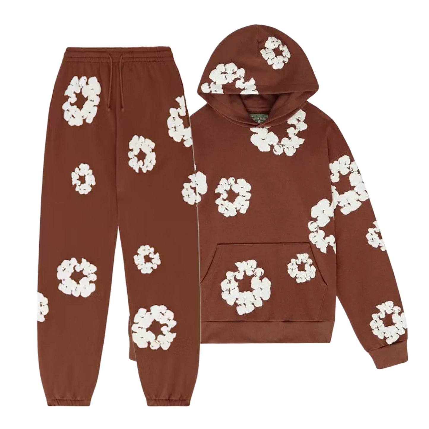 WASHED INDIGO SET “Brown”