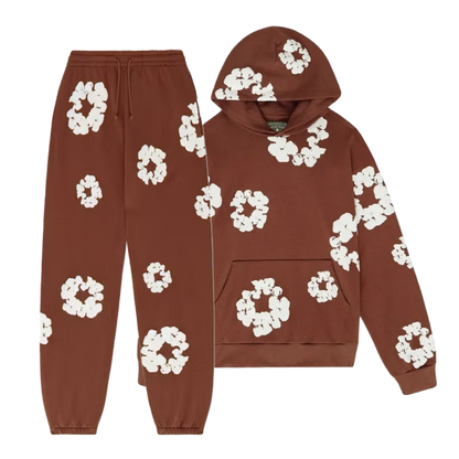 WASHED INDIGO SET “Brown”