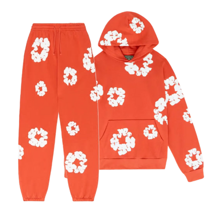 WASHED INDIGO SET “Orange”