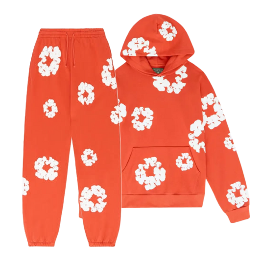 WASHED INDIGO SET “Orange”