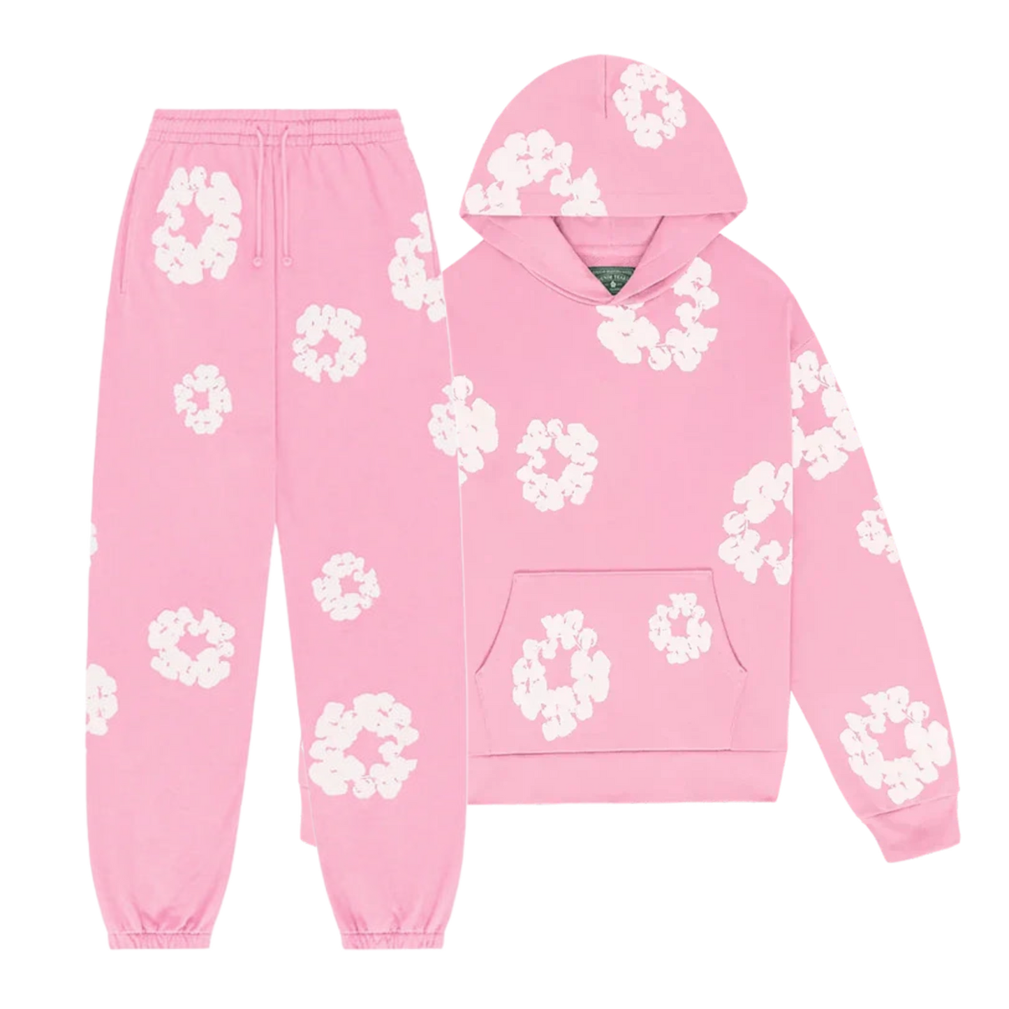 WASHED INDIGO SET “Pink”