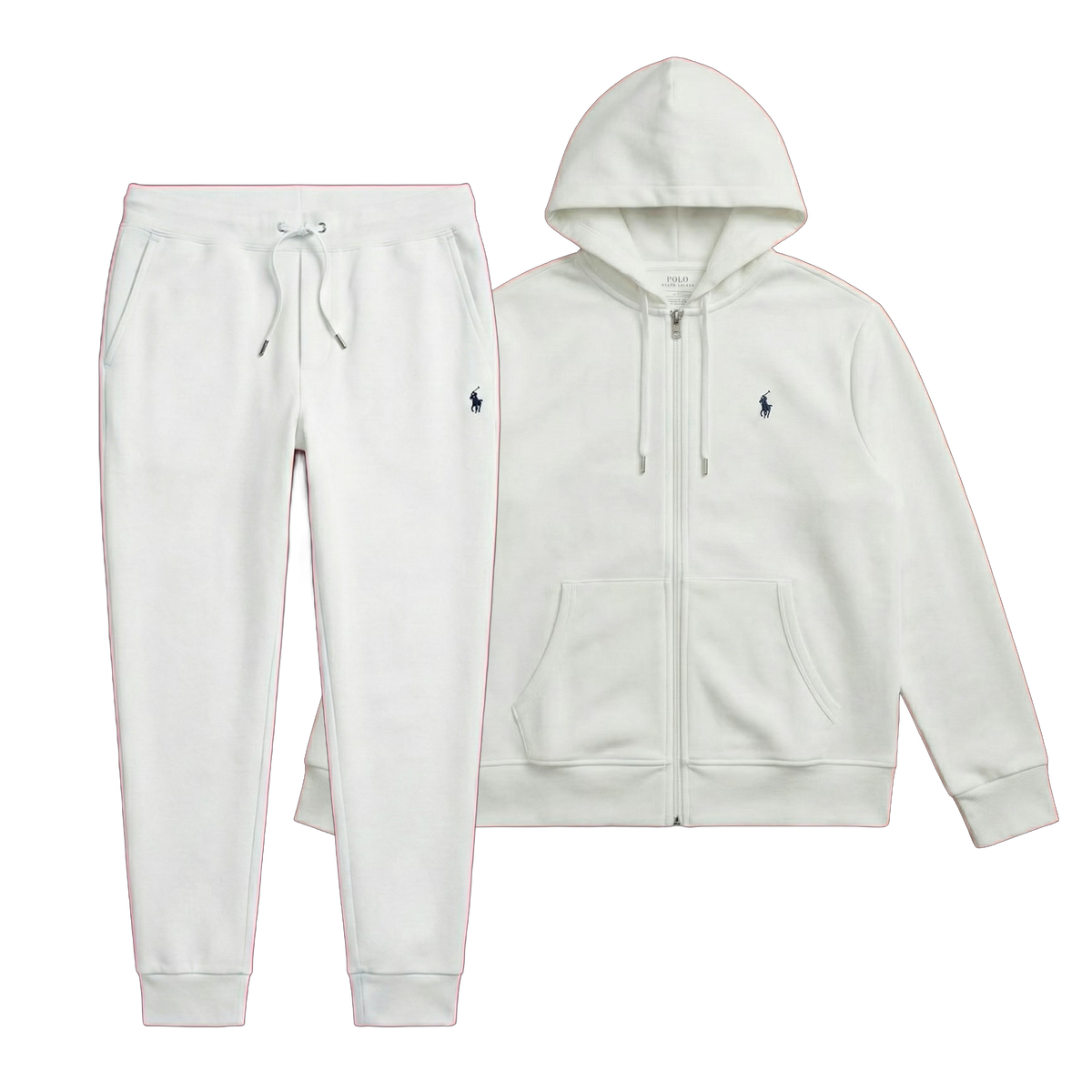 POLO FLEECE TRACKSUIT “White”