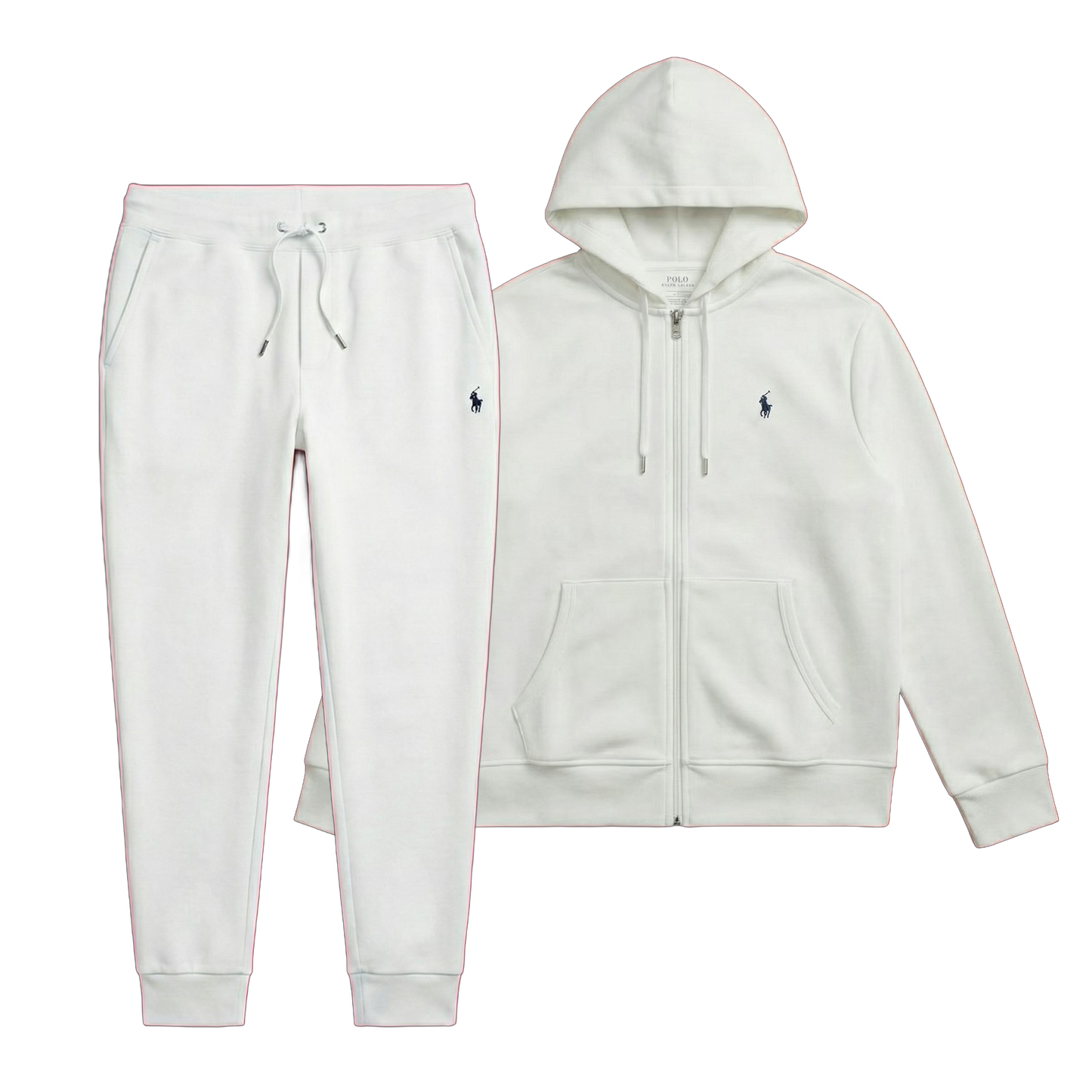 POLO FLEECE TRACKSUIT “White”