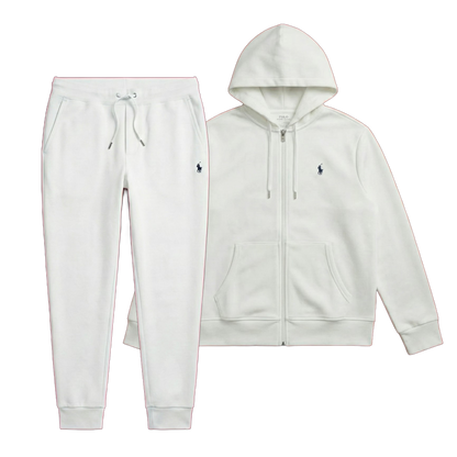 POLO FLEECE TRACKSUIT “White”