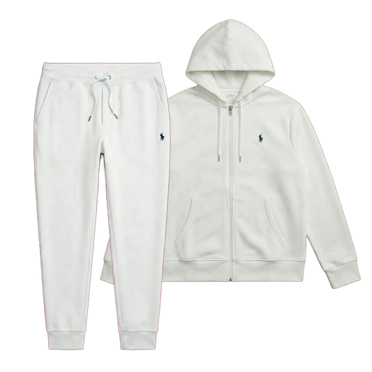 POLO FLEECE TRACKSUIT “White”