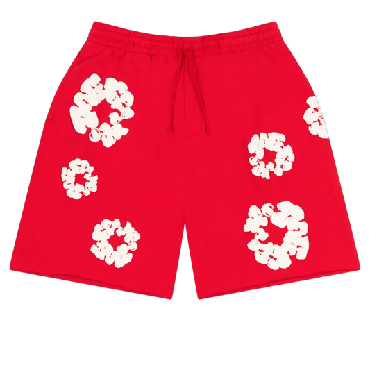 COTTON WREATH SHORTS 'Crimson Red'