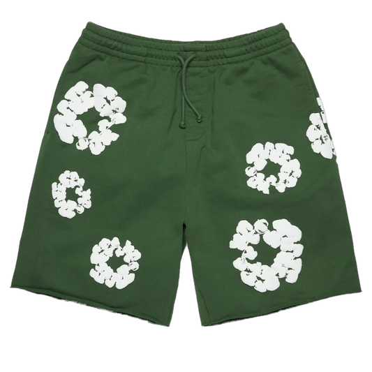 COTTON WREATH SHORTS 'Forest Green'