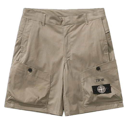 WOVEN JACQUARD SHORTS 'Stone'