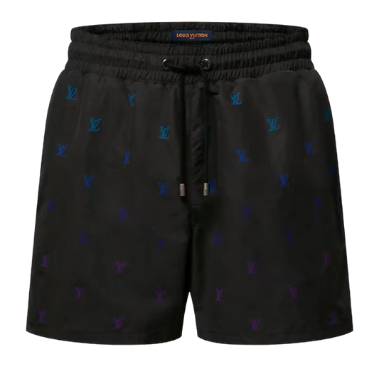 SIGNATURE MONOGRAM SHORTS 'Prism Black'