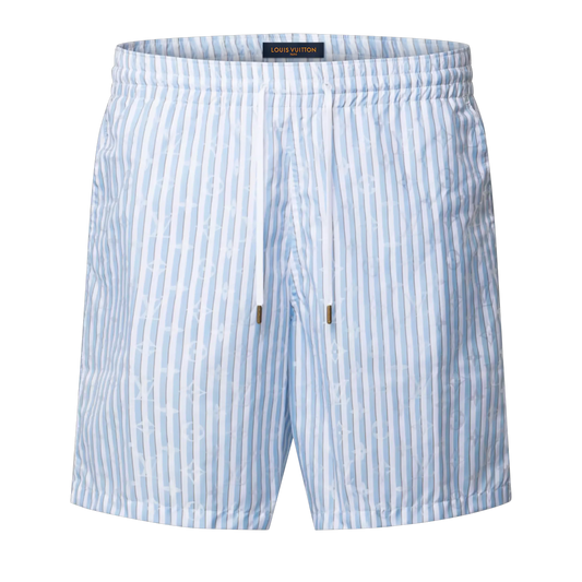 SIGNATURE MONOGRAM SHORTS 'Powder Blue'