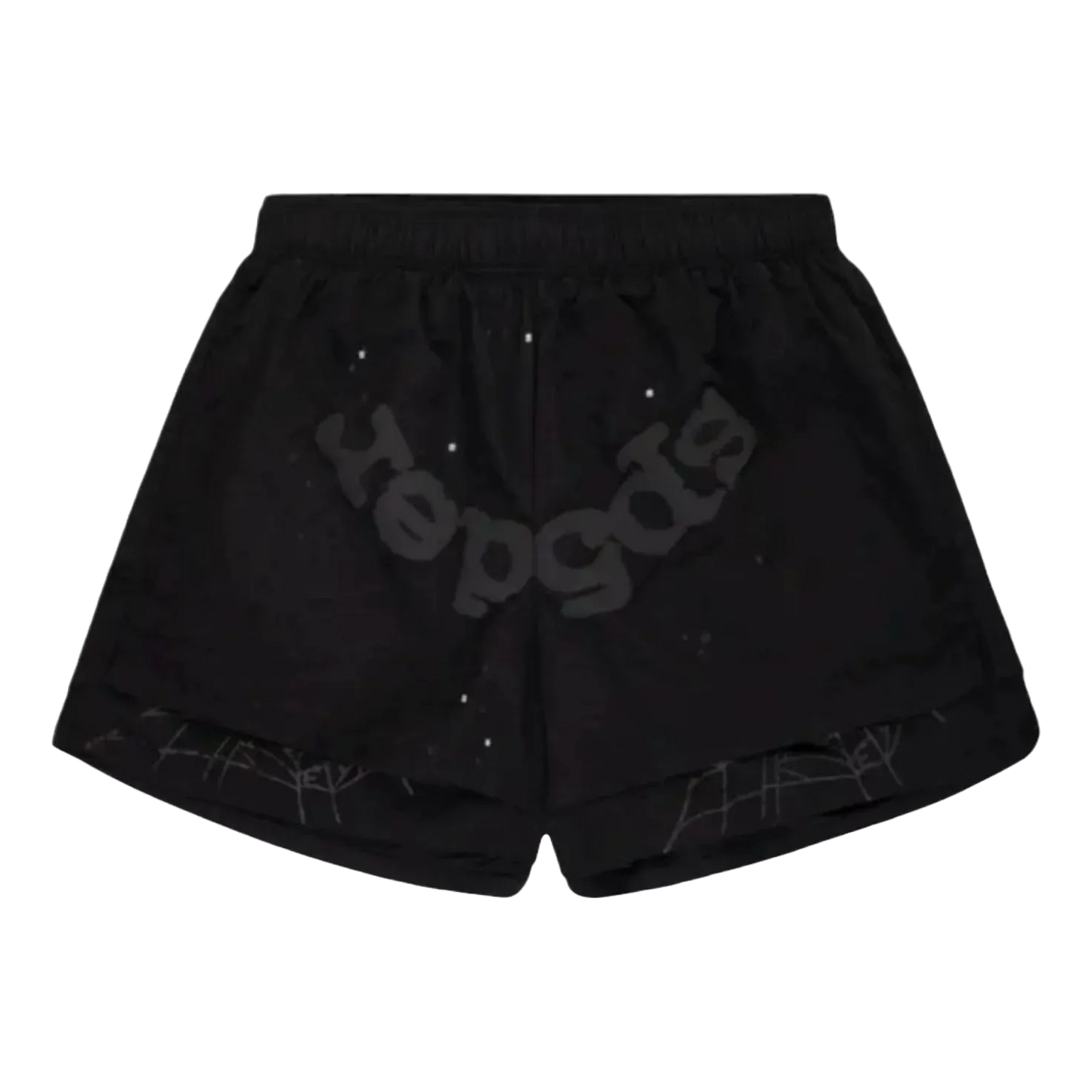 WEB GRAPHIC FLEECE SHORTS 'Phantom Black'