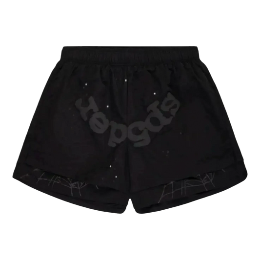 WEB GRAPHIC FLEECE SHORTS 'Phantom Black'