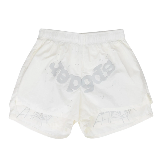 WEB GRAPHIC FLEECE SHORTS 'Arctic White'
