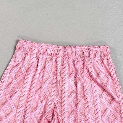 AURORA WASH SHORTS 'Pink Knit'