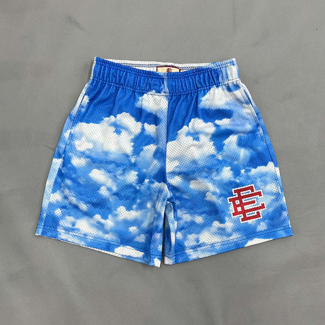 AURORA WASH SHORTS 'Red Mark Sky'