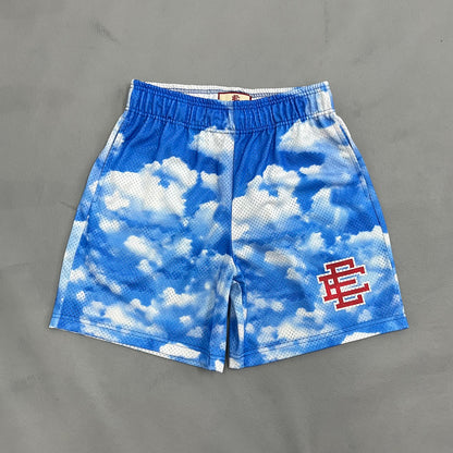 AURORA WASH SHORTS 'Red Mark Sky'