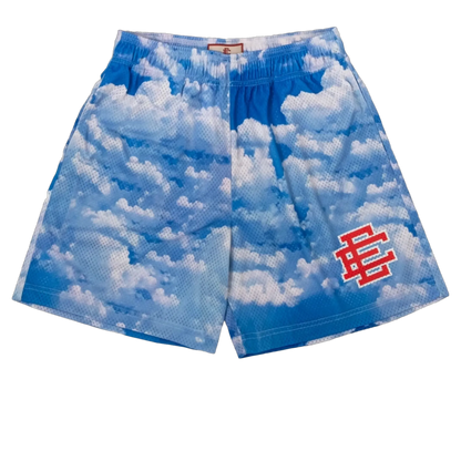 AURORA WASH SHORTS 'Red Mark Sky'