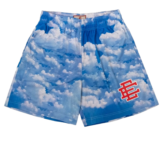 AURORA WASH SHORTS 'Red Mark Sky'