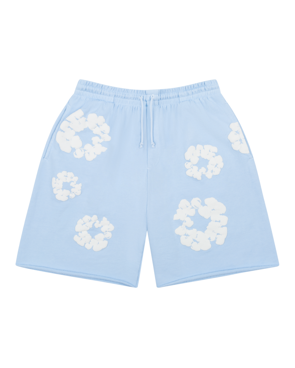 WASHED INDIGO SHORTS “Powder Blue”