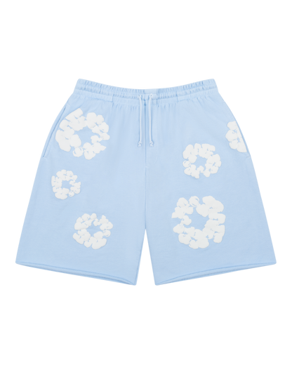 WASHED INDIGO SHORTS “Powder Blue”