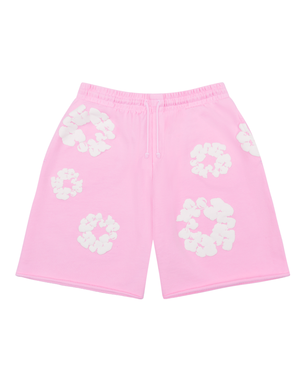WASHED INDIGO SHORTS “Powder Pink”