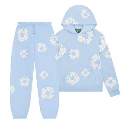 WASHED INDIGO SET “Powder Blue”