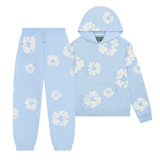 WASHED INDIGO SET “Powder Blue”